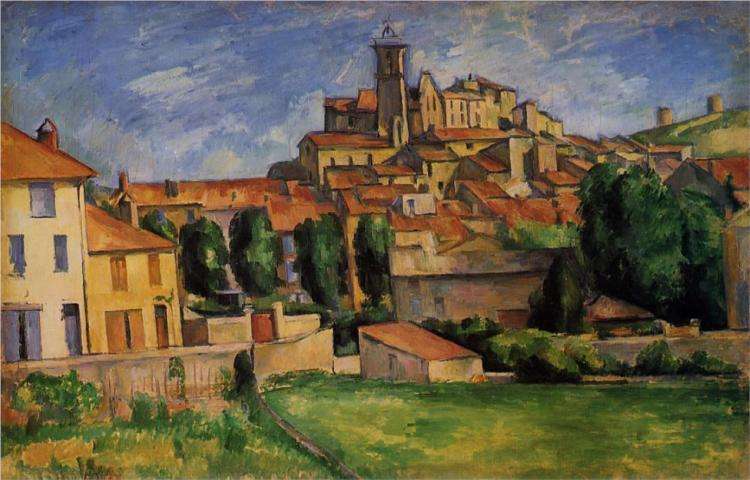 Gardanne - horizontal view - obraz Cezanne'a
