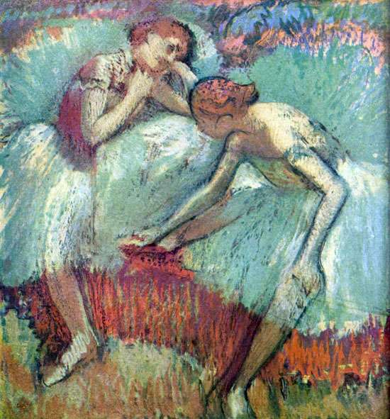Tancerki w zielonym - Edgar Degas