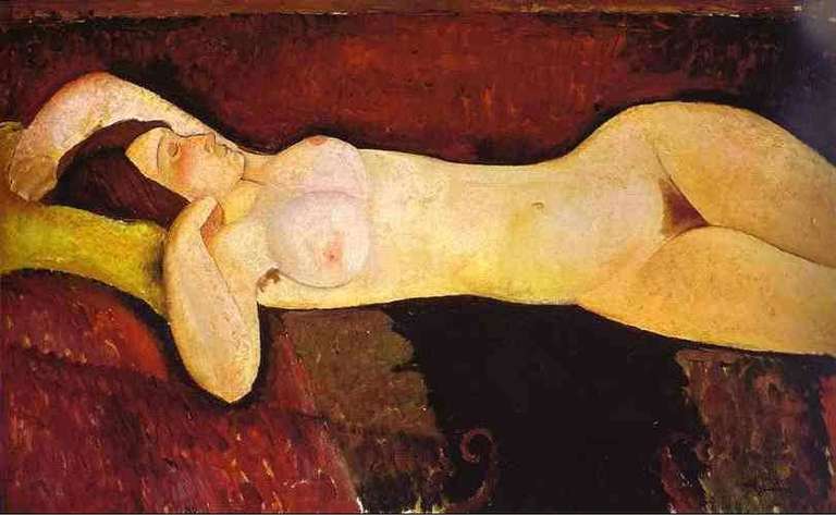 Akt leżący 1919 - obraz Modiglianiego